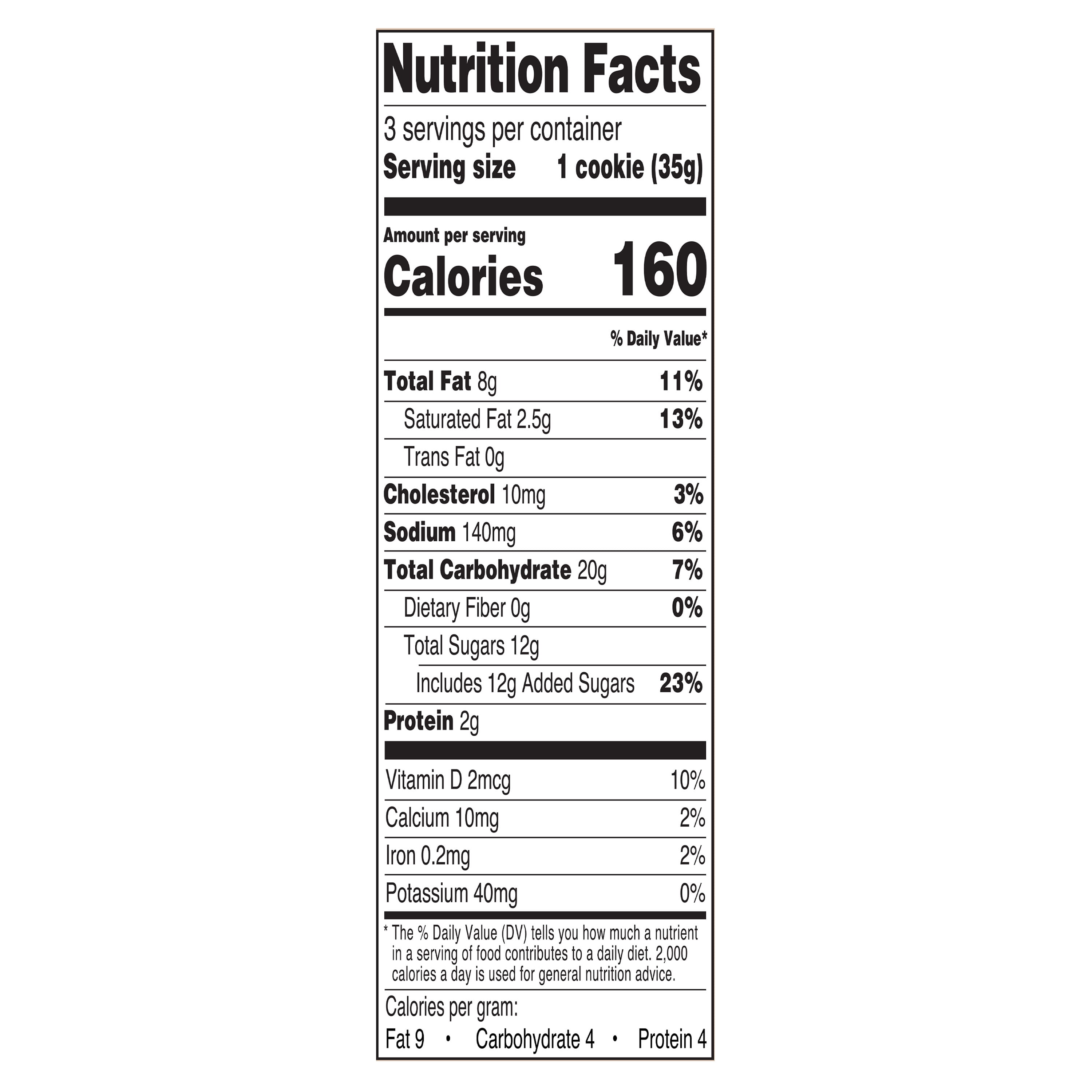 Marketside Decadent White Chocolate Macadamia Nut Bakery Baked Cookies, 3.75 oz, 3 Count