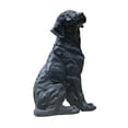 thumbnail image 2 of Figura de perro para jardín, decoración creativa de resina para el patio, estante para la sala de estar. Negro, 2 of 8