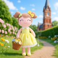 thumbnail image 2 of Gloveleya Baby Doll Baby Girl Regalos Felpa Snuggle Muñecas Peluches Amarillo 16"", 2 of 3