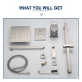 thumbnail image 5 of Boyel Living 10 inches Rain Shower System Wall Mount Dual Shower Heads with Adjustable Handheld Shower Brushed Nickel, 5 of 10