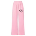 thumbnail image 5 of Gelikeya Girls Bowknot Baggy Sweatpants Elastic Waist Athletic Jogger Sweat Pants Y2k Preppy Athletic Joggers Valentines Day Gifts, & 13-14 Years, 5 of 9