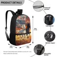 thumbnail image 3 of Jeiento Western Horse Kids Backpack with Lunch Box School Bag for Girls Boys11-12 12-13 Primary Preschool Students Bookbag Lunch Bag Pencil Case Children Schoolbags 3 IN 1, 3 of 7