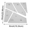 thumbnail image 3 of 5Pcs Creative Quilting Cutting Template Grids Crazier Eights Template Quilt Ruler Set Quilting Cutting Templates Acrylic, 3 of 8
