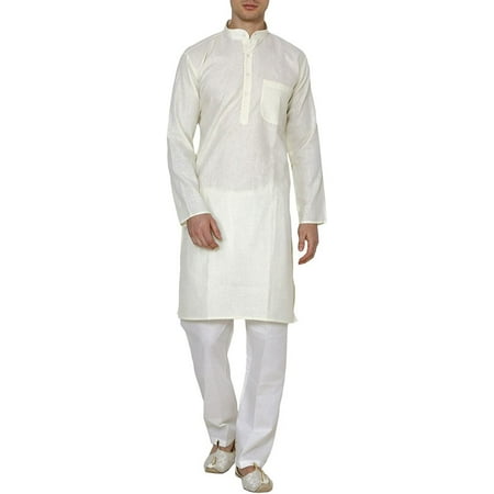 

Royal Men s Beige Linen Kurta Churidar Set