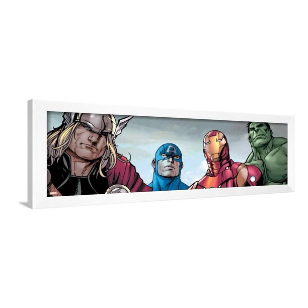 avengers assemble style guide thor captain america iron man hulk framed print wall art walmart com