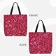 thumbnail image 2 of Easygdp Pink Glitter Bolsa Tote para Mujer, Bolso de Hombro para Trabajo, Playa, Viajes, Compras y Supermercado, 2 of 7