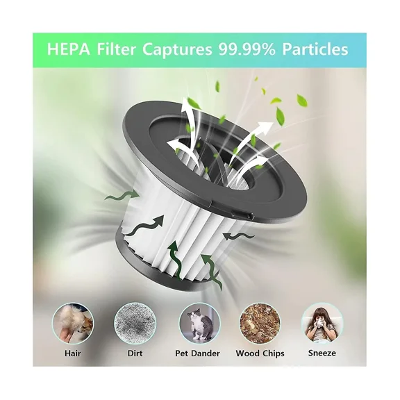 6pcs Hepa Filter Replacement For Cordless Vacuum Cleaner