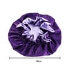 Roliyen Silk Satin Bonnet Hair Wrap Bonnet with Elastic Band Double Layer Sleeping Cap