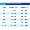 thumbnail image 3 of Seavenger Cadet Kids 2mm Shorty Wetsuit (Blue, 4T), 3 of 7