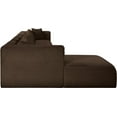 thumbnail image 4 of Meridian Furniture 6-Piece Brown Corduroy Performance Fabric Modular Sectional, 4 of 13