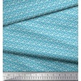 thumbnail image 3 of Soimoi Cotton Cambric Fabric Artistic Feather Print Fabric by The Yard 42 Inch Wide, 3 of 3