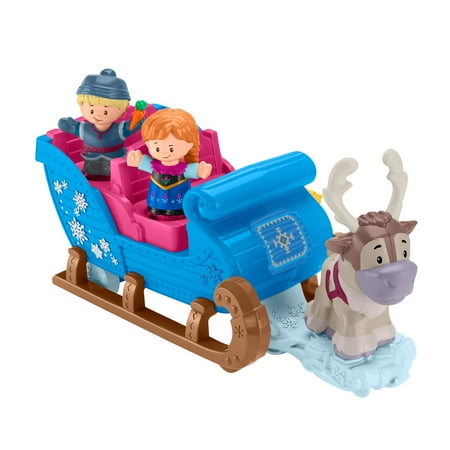 Little People Disney Frozen Kristoff's Sleigh Ride with Anna & Sven - Walmart.com