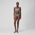 thumbnail image 2 of Speedo Women's Solid Racerback Bikini Swim Tops - Soft Olive, Size: XL, 2 of 4