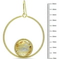 thumbnail image 2 of Everly Women's Citrine Yellow Gold Plated Earrings, 2 of 3