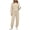 A Beige, variant on Hoodies for Women Dqueduo Women's 2 Piece Hoodie Tracksuit Set Long Sleeve Drawstring Hooded Top Jogger Sweatpants Casual Soft Loungewear Outfit With Pockets, Sizes S-XXL