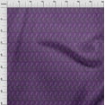 thumbnail image 3 of oneOone Polyester Lycra Fabric Leaves & Floral Block Print Fabric By The Yard 56 Inch Wide, 3 of 4