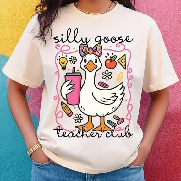 Silly Goose Teacher Club Shirt, Funny Teacher Club T-Shirt, Cute Back to School Tee