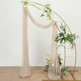 thumbnail image 5 of Efavormart 20ft Gauze Cheesecloth Nude Beige Wedding Arch Drapery Fabric, Window Scarf Valance, Boho Arbor Decor Curtain Panel, 5 of 11