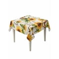 thumbnail image 2 of Sunflower Tablecloth Square Table Cloth 60x60, Waterproof Tablecloth Outdoor Table Cloth, Summer Botanical Vintage Spring Floral Butterfly Washable Table Cover for Kitchen Dinning Party, 2 of 8