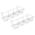 thumbnail image 4 of Raindrops Stainless Steel Grill Storage Basket for Condiments and Tools 2 Pieces Silver Tone Fits Most Grills, 4 of 8