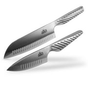 EaZy MealZ 2-Piece Knife Set 7-inch Santoku Knife   4-inch Chef's Knife