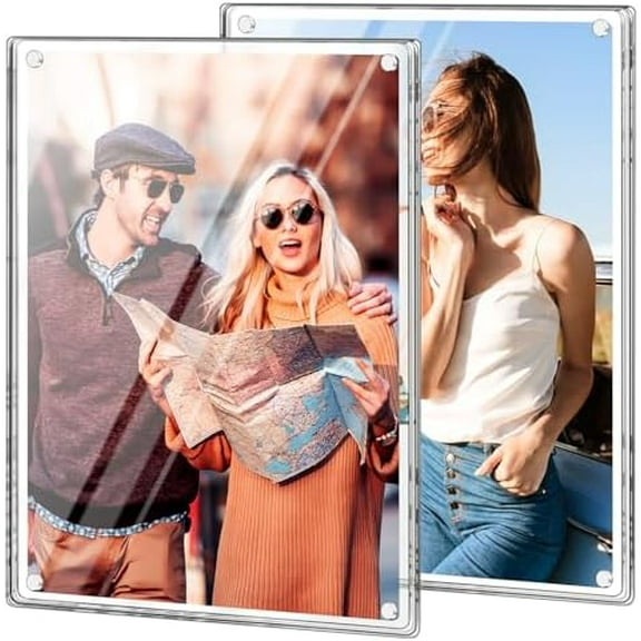 8.5x11 Acrylic Picture Frame, 8.5x11 Picture Frame Magnetic Frame for Refrigerator, Certificate Document and Photo Frame