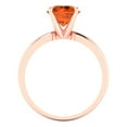 thumbnail image 4 of Clara Pucci 14K Rose Gold 1.5ct Ruby Solitaire Ring for Women, 4 of 8
