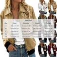 thumbnail image 3 of TGSLY Women's Bomber Jacket Lightweight Collared Zip Up Long Sleeve Cardigan Coat Relaxed Casual Solid Color Fall Outerwear with Pockets M, 3 of 9