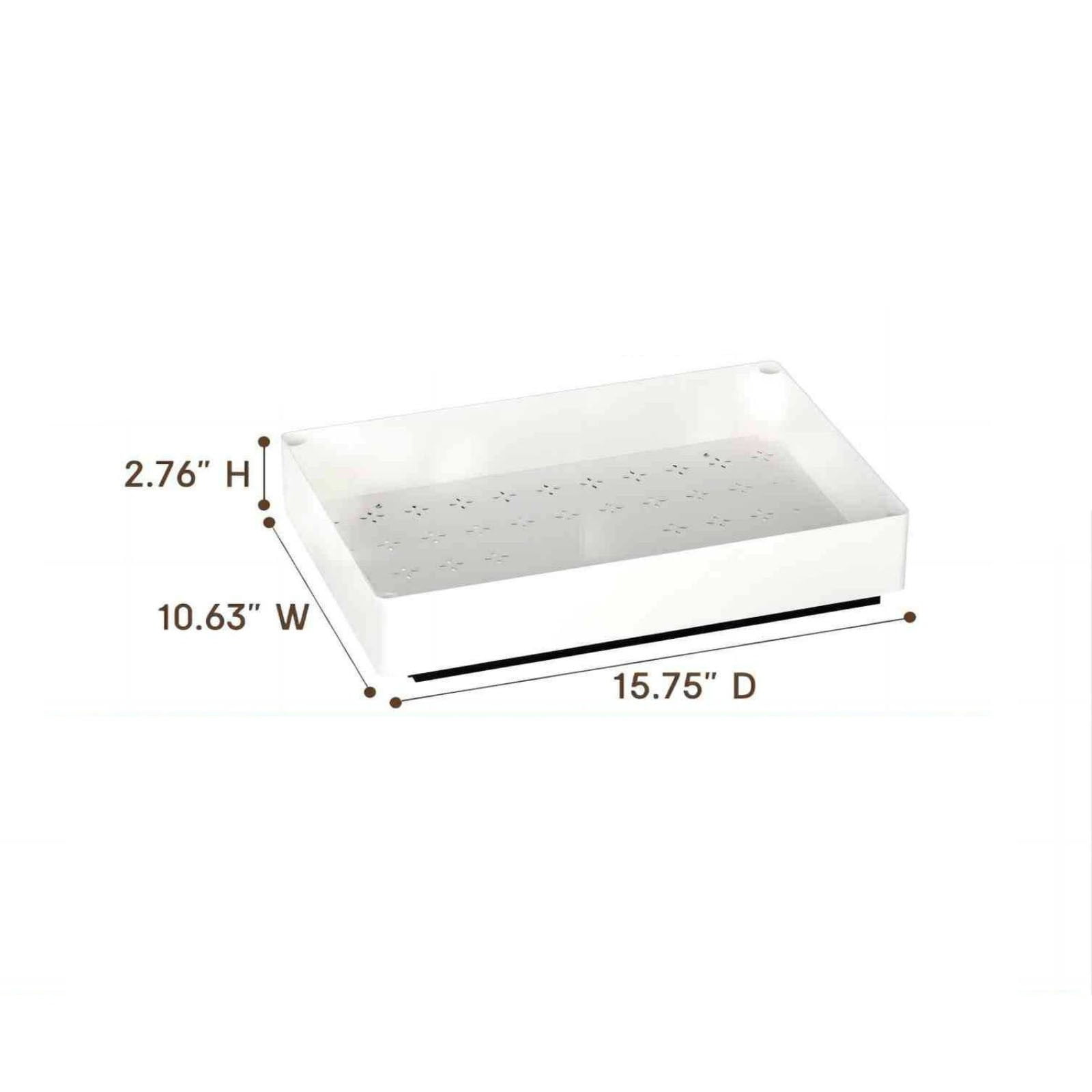 Three-Tier Sliding Drawer Organizer for Kitchen Utensils and Cutlery Storage