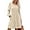 Apricot, variant on Womens Square Neck Long Sleeve Fall Dresses Casual Babydoll Sweater Dress