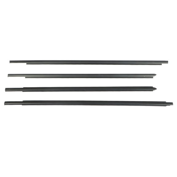 SEBLAFF 4-Pack Window Weatherstrip Moulding Trim Seal Belt Black Replacement for 2009-2021 Ram 1500 2500 3500 4500 5500 55112376AH 55112377AH 55372138AH 55372139AH
