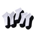 thumbnail image 2 of Mikilon Kids' Athletic Cushioned Ankle Socks 5 Pairs Low Cut Tab for Youth Boys Girls, 2 of 3