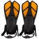 thumbnail image 1 of 2 uds aletas de snorkel ajustables aletas de buceo largas de tacón abierto TPR suave para nataciónMD, 1 of 9