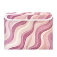 thumbnail image 7 of Yayeee Collapsible Cube Storage Bin with Lid Fabric Closet Decorative Basket with Handles, Pink Brown Pattern, 7 of 7