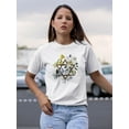 thumbnail image 2 of Floral Hanukkah C T-Shirt Women -Grace Popp Designs, Female Medium, 2 of 4