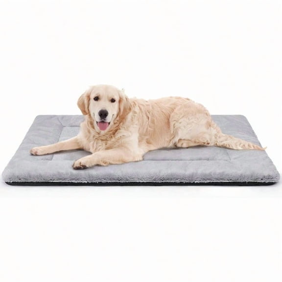 Dog Crate Pad Dog Bed Mat For XL Large Dogs Washable Pet Kennel Pad For 48 Inch Cage Ultra Soft Flat Puppy Mattress Cat Cushion For Cozy Sleeping AntiSlip 48 X 30 Grey