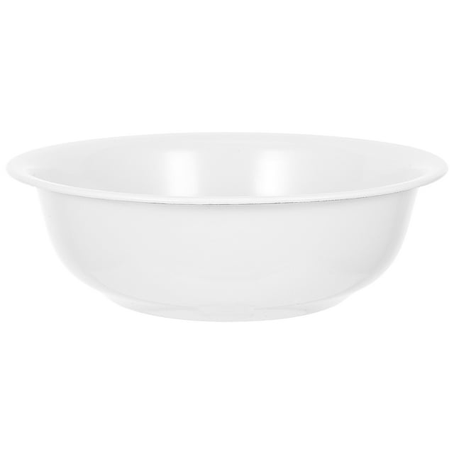 Shisuyan Deepened Enamel Wash Basin Enamel Basin Retro Basin Vintage Style Basin for Weddings Multi-Functional Basin for Face Washing Classic Enamelware
