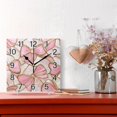 thumbnail image 2 of Ryvnso Ethnic Bows Wall Clock Square Silent Non-Ticking Battery Operated 7.78", 2 of 7
