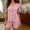 Pink, variant on 2 Piece Pajamas for Women Short Sleeve Button-Front Top with Contrast Tirms Shorts Pajamas Set Soft Casual Summer Pajamas for Women Loungewear