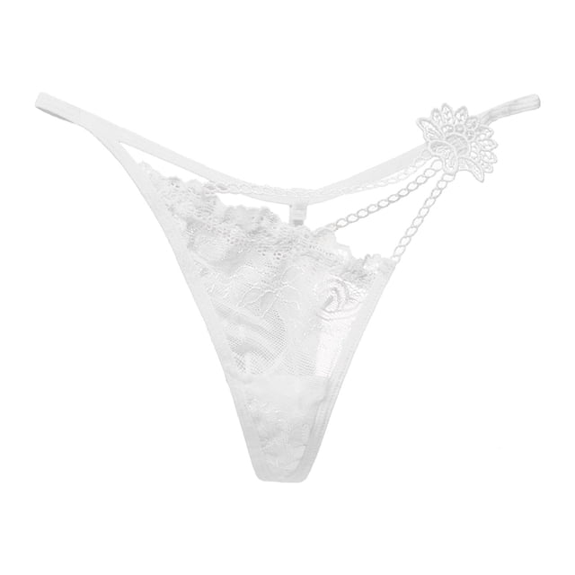Vente de Liquidation 2025 Culottes pour Femmes Culottes en Forme de V Aguichant Transparentes Dentelle Creuse String Simple Culottes Fines Liquidation