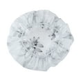 thumbnail image 5 of Unique Bargains 1 Pc Durable Shower Cap for Business Travel White Blue Polyester Pongee PEVA, 5 of 6
