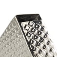 thumbnail image 5 of 9" x 10" Silver Aluminum Slanted Heart Sculpture with Dimensional Cube Textured Exterior, by DecMode, 5 of 11