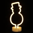 thumbnail image 3 of Gymnture christmas Christmas Snowman Night Light LED Nightlight Plug in Bedroom Holiday Decoration, 3 of 10
