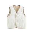 thumbnail image 2 of BFHHYA Kid & Tween Down Vest Girls Boys Button-Down V-Neck Lightweight Vest Sleeveless Warm Winter Layering Outerwear (4-15 Years), 2 of 6