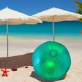thumbnail image 1 of Pelota de playa de PVC para niños, recuerdos de fiesta, interacción entre padres e hijos, vacaciones, juego de playa, entretenimiento, juego acuático, Verde con luz, 1 of 8