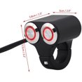 thumbnail image 2 of Interruptor de manillar de motocicleta de 22 mm con luz indicadora (rojo), 2 of 3