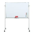 thumbnail image 3 of Hicess Rolling Whiteboard, White Board with Wheels, Mobile Whiteboard with Stand, Portable Magnetic Dry Erase Board on Wheels, with 5 Markers, 12 Magnetic Nails & 1 Eraser, 3 of 7