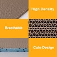 thumbnail image 3 of THBN 2Pack Cat Scratcher Pad, Reversible Scratching Cardboard, 14" Lx5.3 W Post Board for Indoor Cats Cardboard pad Sleep Play and Grind Claws, 3 of 8