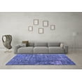 thumbnail image 3 of Ahgly Company Machine Washable Indoor Square Oriental Blue Industrial Area Rugs, 8' Square, 3 of 4