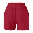 thumbnail image 5 of WAYUTE Women Shorts Shorts Casual Summer Drawstring Comfy Elastic High Waist Running Shorts with Pockets, 5 of 5